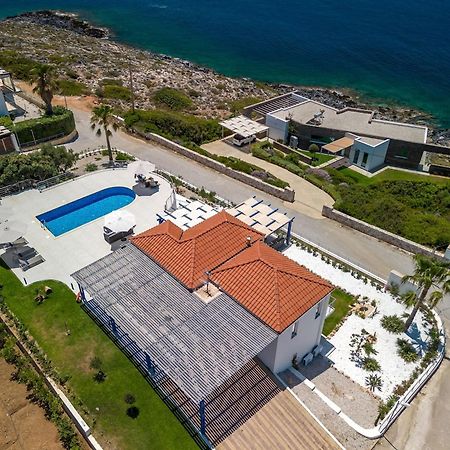 Villa Hemera Ocean View Private Heated Pool Chorafakia Eksteriør billede
