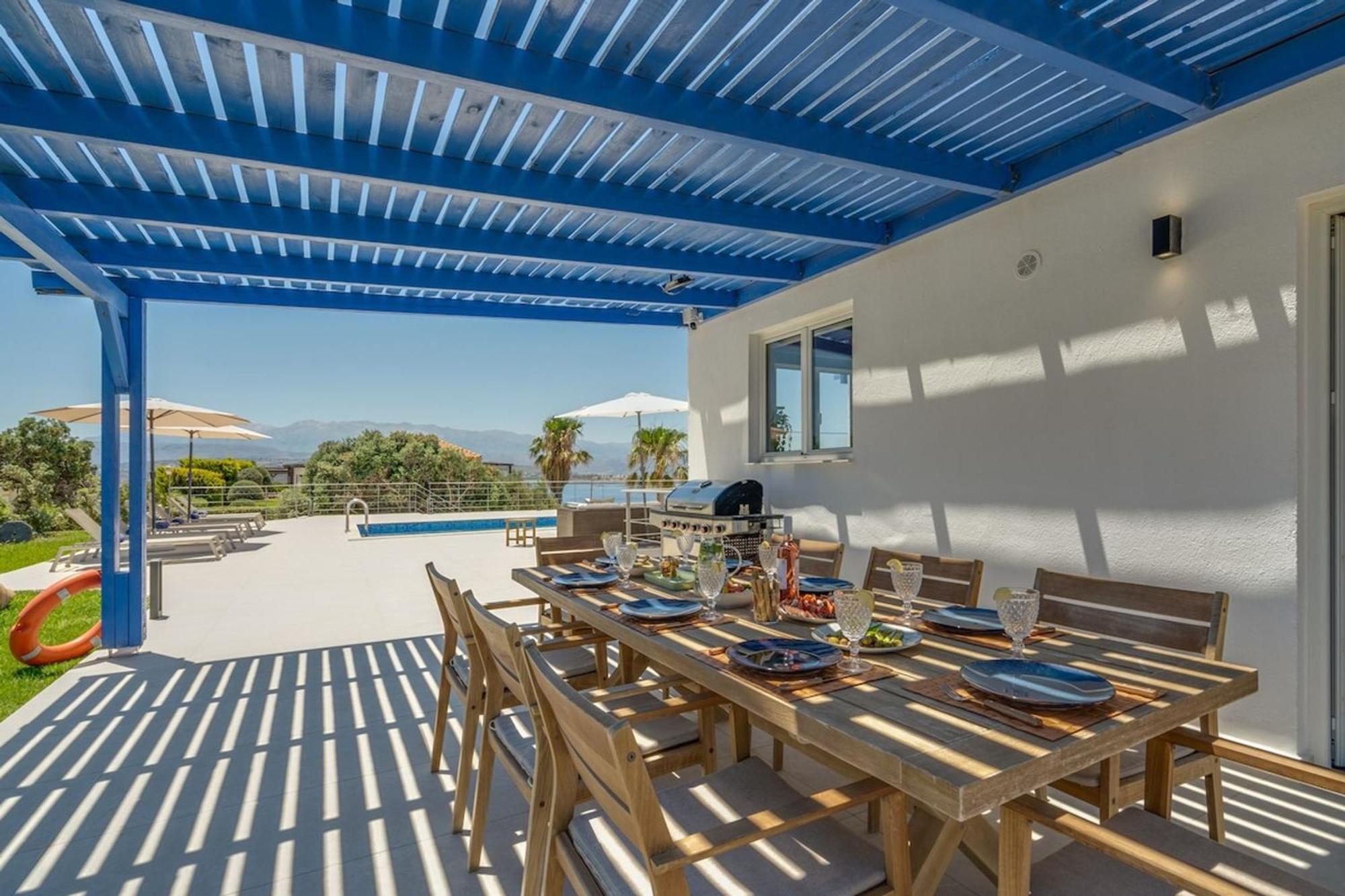 Villa Hemera Ocean View Private Heated Pool Chorafakia Eksteriør billede