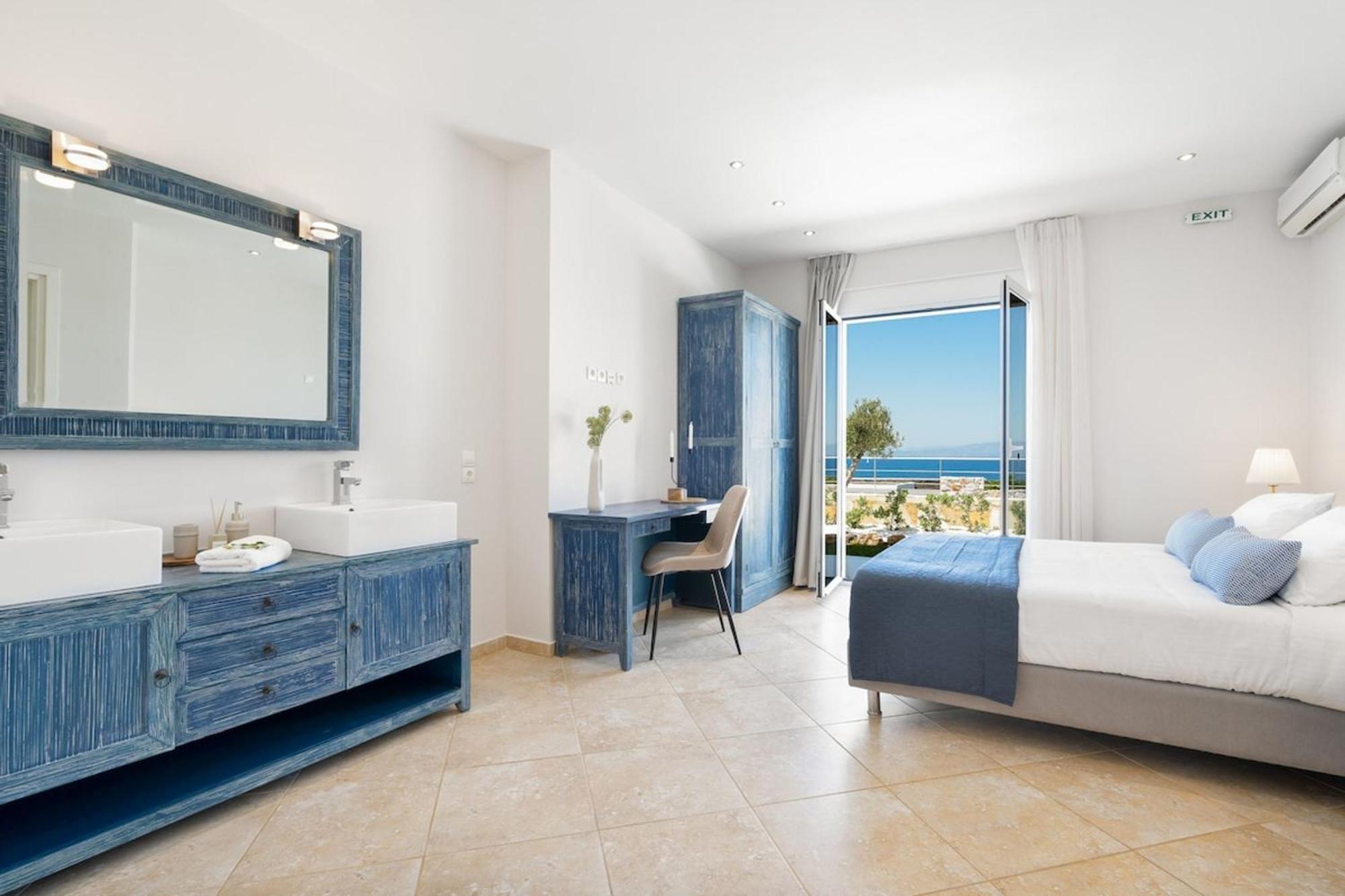 Villa Hemera Ocean View Private Heated Pool Chorafakia Eksteriør billede