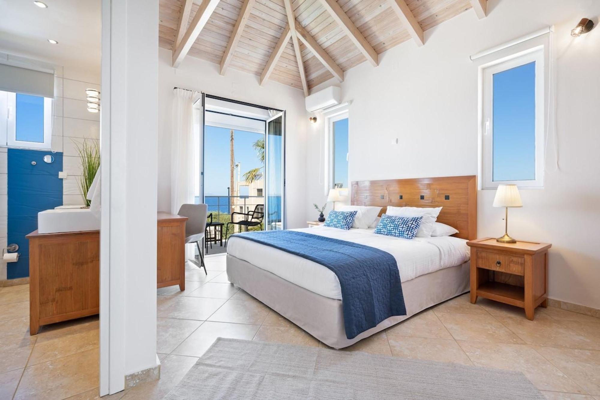 Villa Hemera Ocean View Private Heated Pool Chorafakia Eksteriør billede